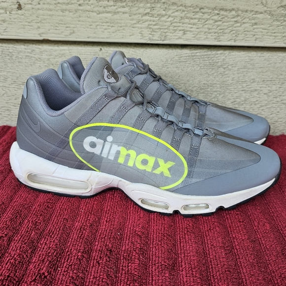 Nike Air Max 95 NS GPX Big Logo Grey Sneakers Men's Shoe Size:14